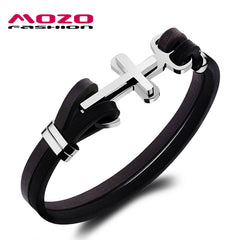 Pulsera Cuero Cristiana