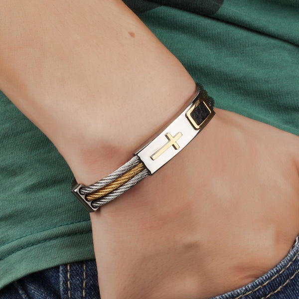Pulsera Cuero Cristiana