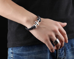 Pulsera Cuero Cristiana