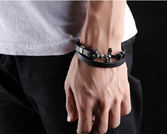 Pulsera Cuero Cristiana